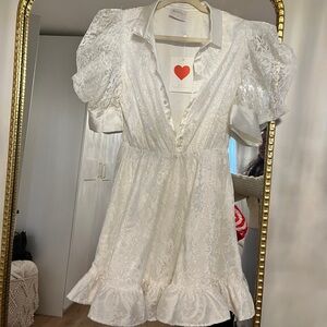 Alamour white lace dress